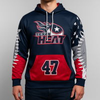 Hoodie – Full Dye Sublimation Polyester – Team Warm-Up/Travel Gear