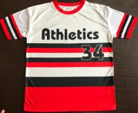 Athletics Custom Sublimated Jerseys, stripes, Sublimation